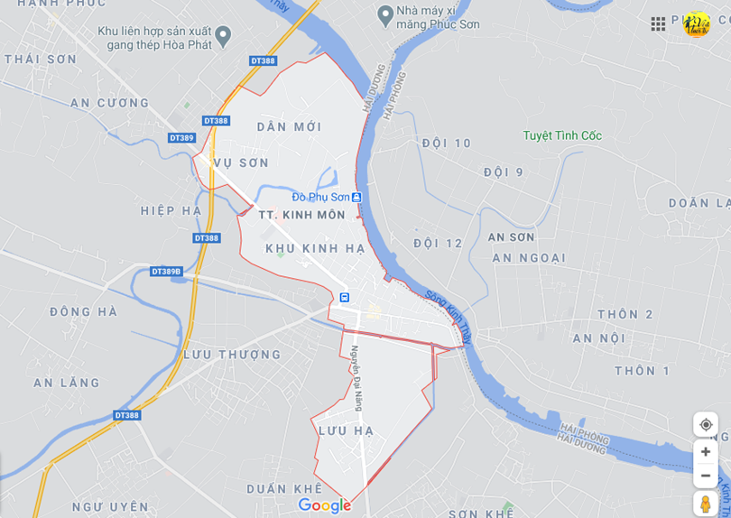 Hình ảnh vị trí địa lý tại thị trấn Kinh môn, Kinh môn, Hải dương