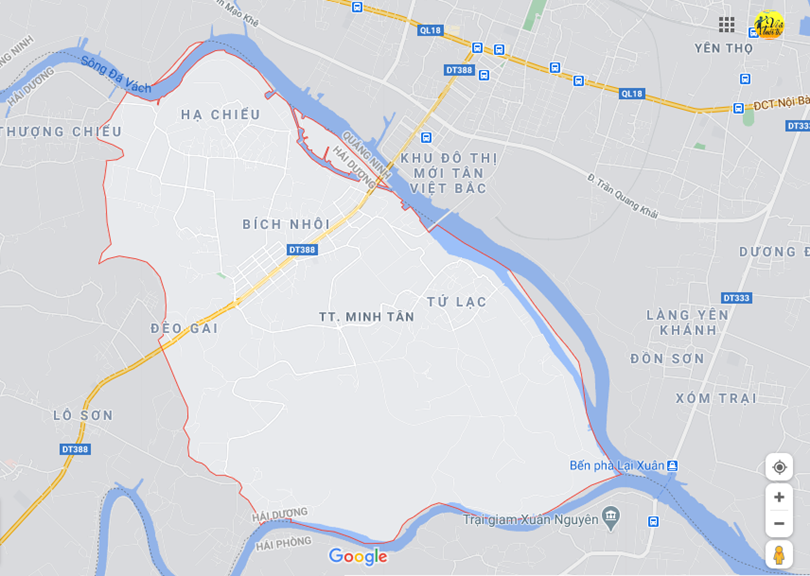 Hình ảnh vị trí địa lý tại thị trấn Minh tân, Kinh môn, Hải dương 