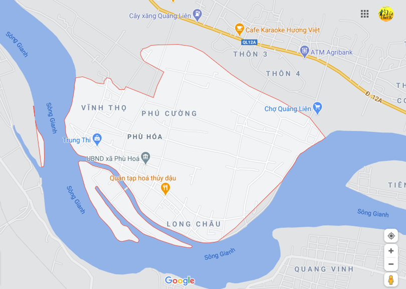 Hình ảnh vị trí địa lý tại Phù hóa, Quảng trạch, Quảng bình