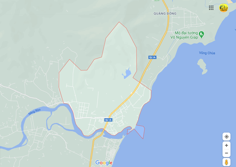 Hình ảnh vị trí địa lý tại Quảng phú, Quảng trạch, Quảng bình