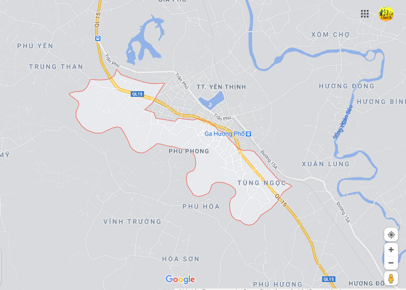 Ảnh vị trí địa lý tại Phú phong, Hương khê, Hà tĩnh