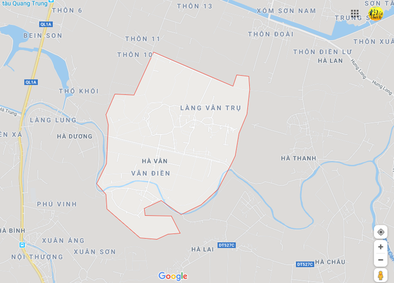 Hình ảnh vị trí địa lý tại Hà vân, Hà trung, Thanh hóa