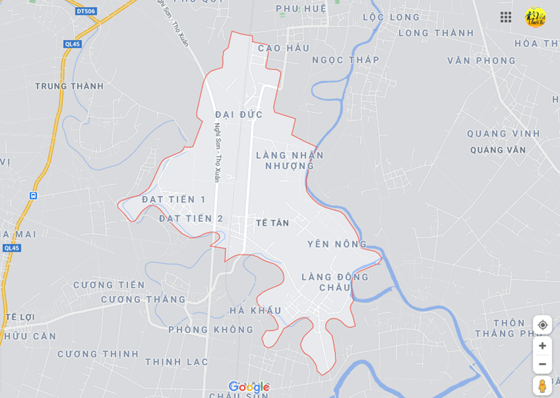  Vị trí địa lý tại Tế tân, Nông cống, Thanh hóa