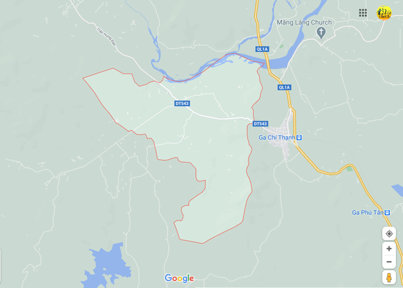 Hình ảnh vị trí địa lý tại An định, Tuy an, Phú yên