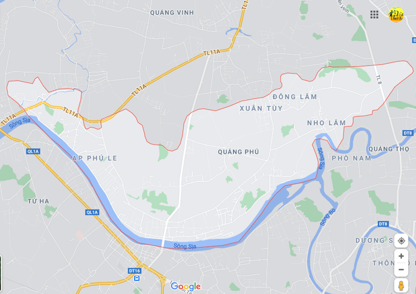 Hình ảnh vị trí địa lý tại Quảng phú, Quảng điền Thừa thiên huế 