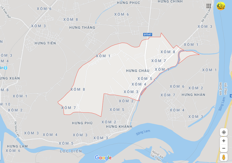 Hình ảnh vị trí địa lý tại Hưng châu, Hưng nguyên, Nghệ an
