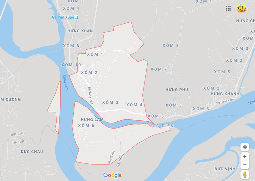 Hình ảnh vị trí địa lý tại Hưng lam, Hưng nguyên, Nghệ an