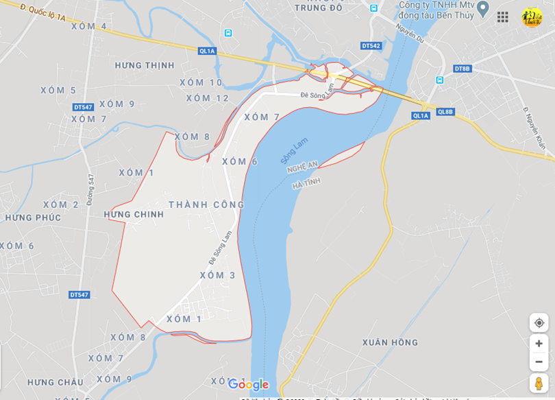 Hình ảnh vị trí địa lý tại Hưng lợi, Hưng nguyên, Nghệ an