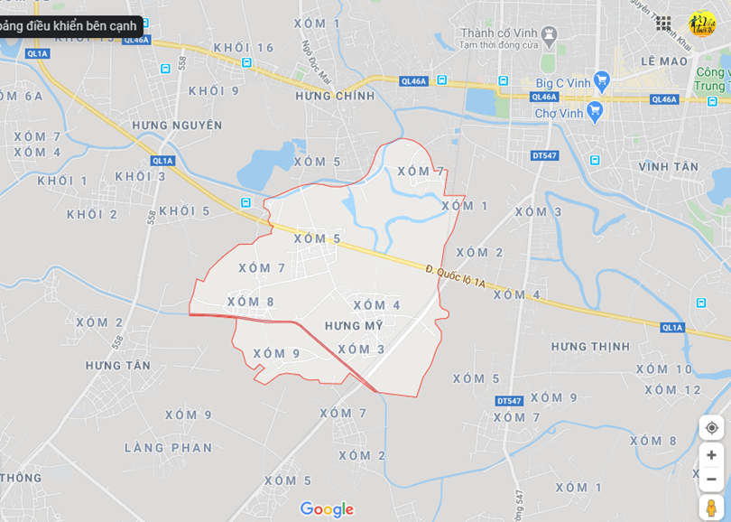 Hình ảnh vị trí địa lý tại Hưng mỹ, Hưng nguyên, Nghệ an
