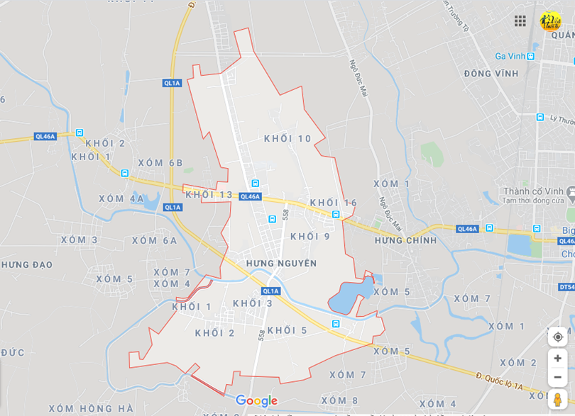 Hình ảnh vị trí địa lý tại thị trấn Hưng nguyên, Hưng nguyên, Nghệ an