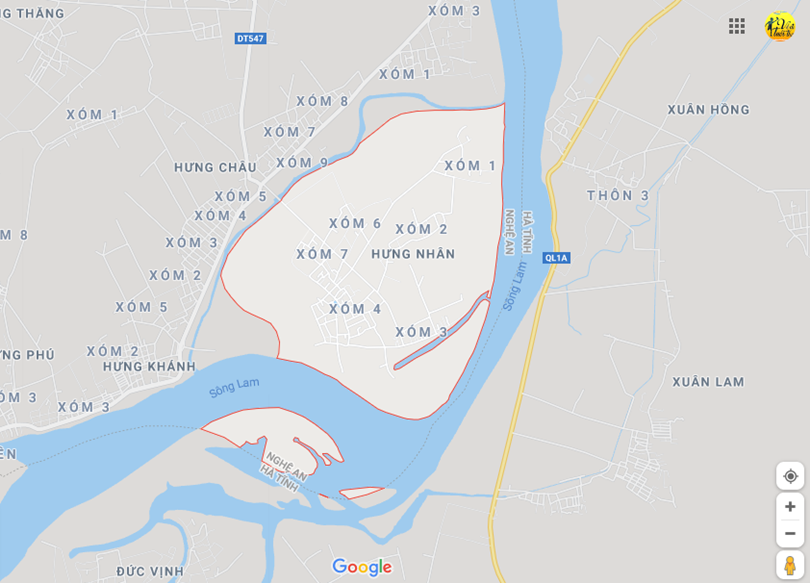 Hình ảnh vị trí địa lý tại Hưng nhân, Hưng nguyên, Nghệ an