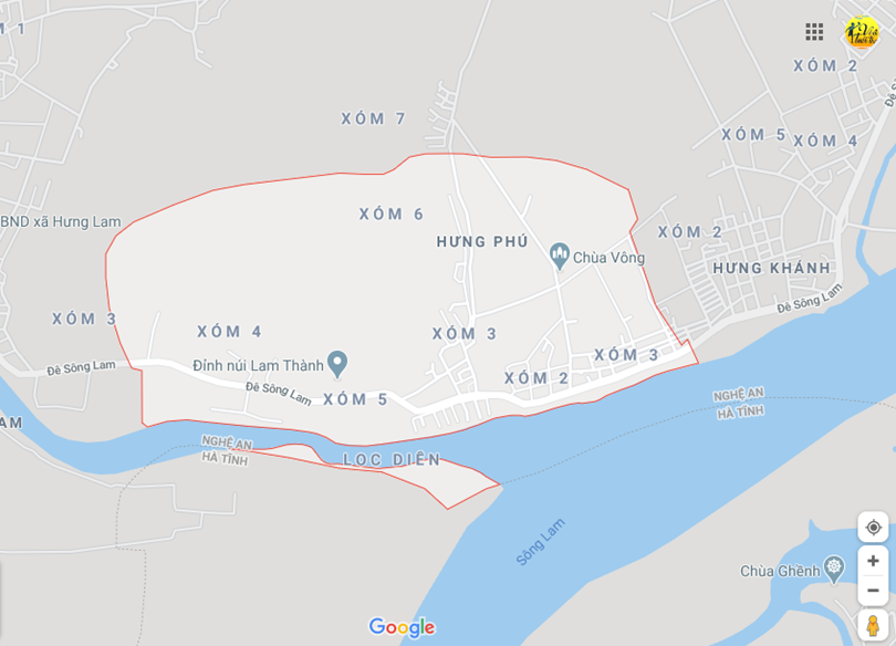 Hình ảnh vị trí địa lý tại Hưng phú, Hưng nguyên, Nghệ an