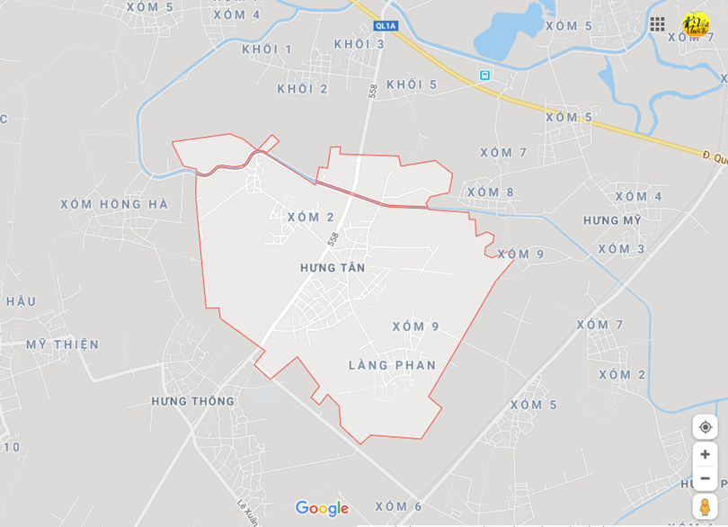 Hình ảnh vị trí địa lý tại Hưng tân, Hưng nguyên, Nghệ an