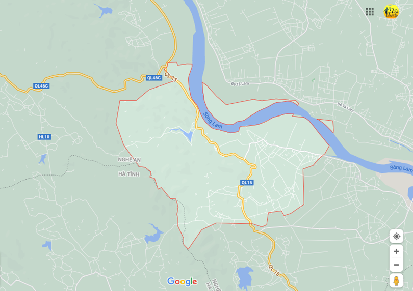 Hình ảnh vị trí địa lý tại Khánh sơn, Nam đàn, Nghệ an
