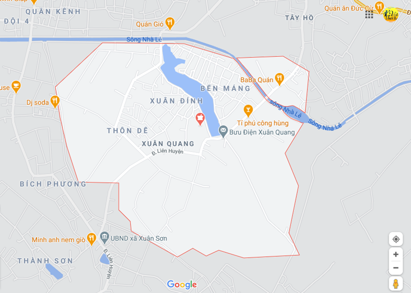 Hình ảnh vị trí địa lý tại Xuân Quang, Thọ Xuân, Thanh Hóa