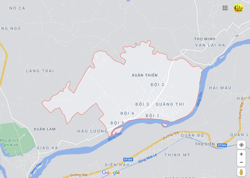 Hình ảnh vị trí địa lý tại Xuân Thiên, Thọ Xuân, Thanh Hóa