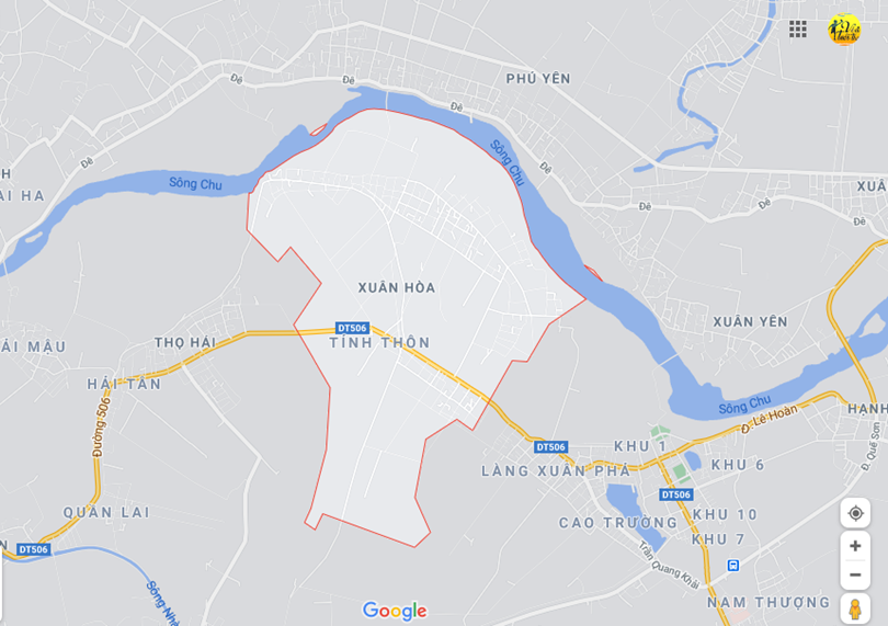 Hình ảnh vị trí địa lý tại Xuân Hòa, Thọ Xuân, Thanh Hóa