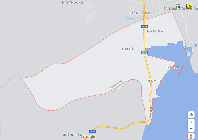 Hình ảnh vị trí địa lý tại Hải hà, Tĩnh gia, Thanh Hóa
