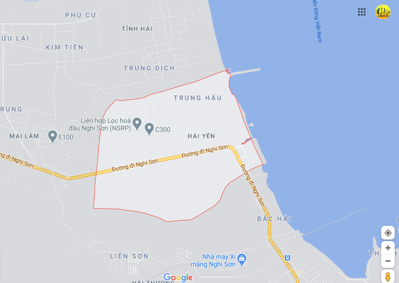 Hình ảnh vị trí địa lý tại Hải yến, Tĩnh gia, Thanh Hóa