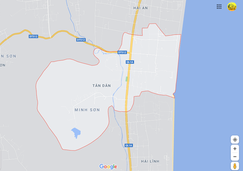 Hình ảnh vị trí địa lý tại Tân dân, Tĩnh gia, Thanh Hóa