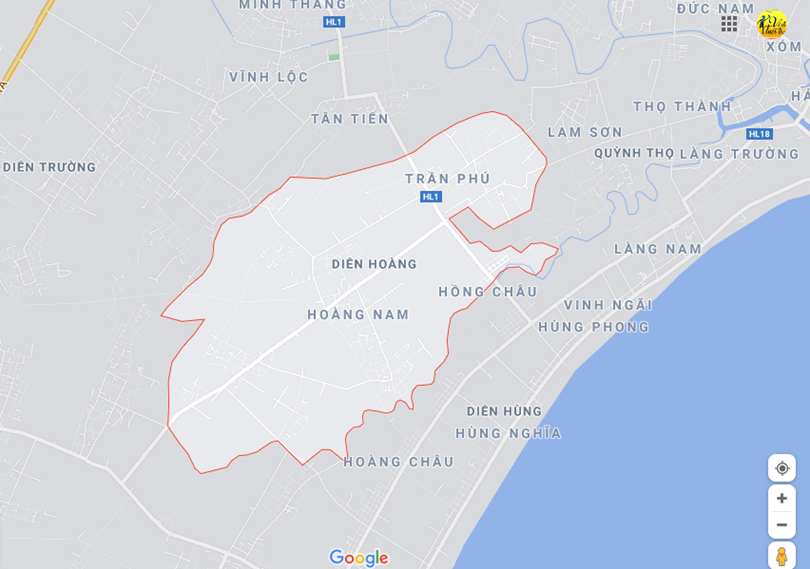 Hình ảnh vị trí địa lý tại Diễn hoàng, Diễn châu, Nghệ an