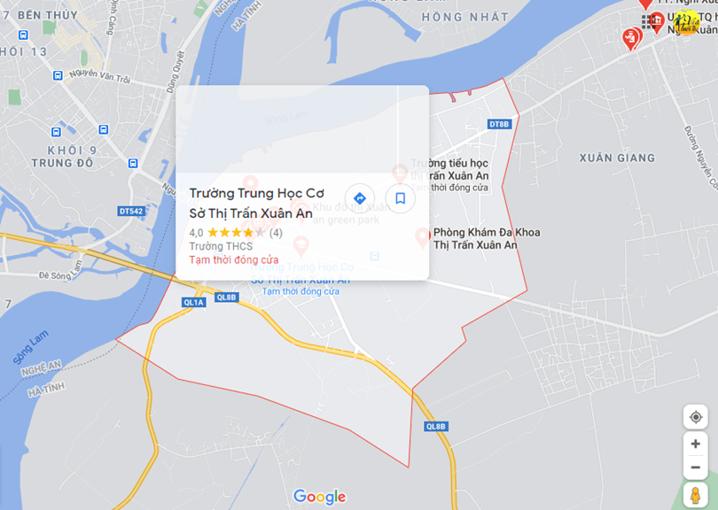 Hình ảnh vị trí địa lý tại Xuân an, Nghi xuân, Hà tĩnh