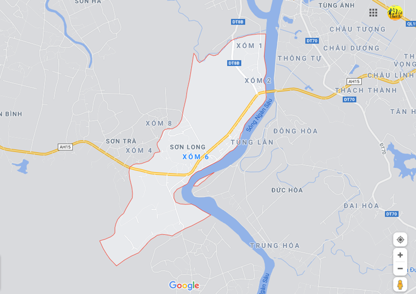 Hình ảnh vị trí địa lý tại Sơn long, Hương sơn, Hà tĩnh