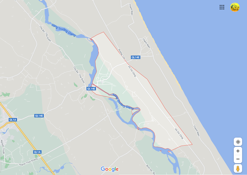 Hình ảnh vị trí địa lý tại Bình đào, Thăng bình, Quảng nam