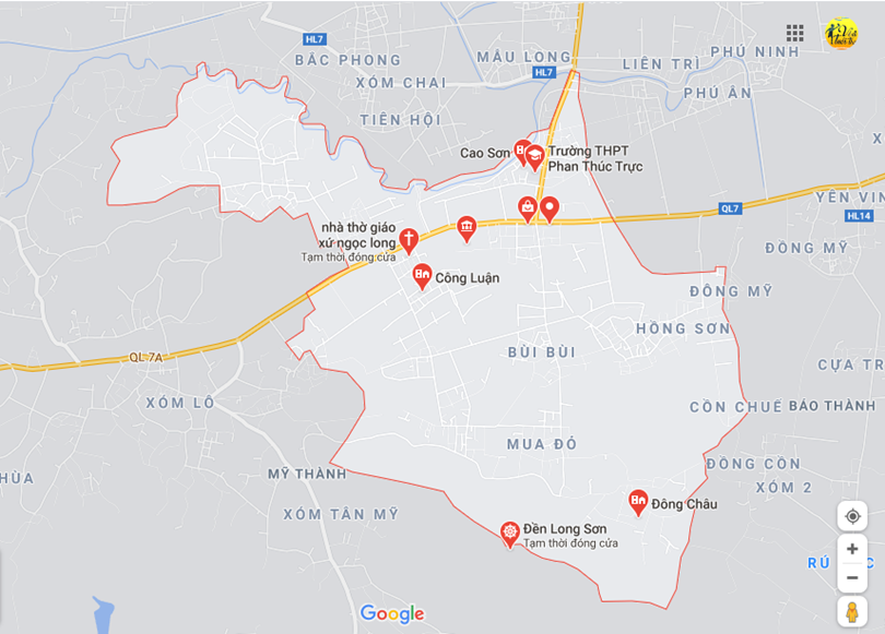 Hình ảnh vị trí địa lý tại Công thành, Yên thành, Nghệ an