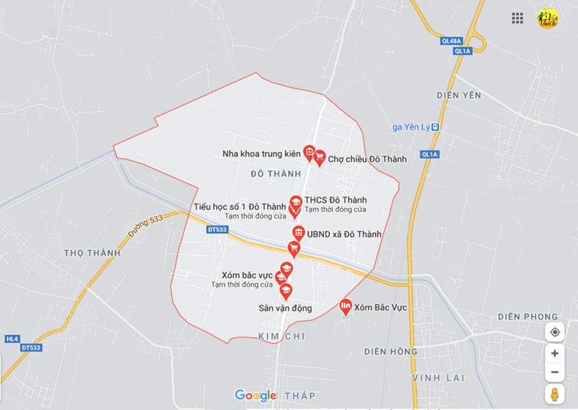 Hình ảnh vị trí địa lý tại Đô thành, Yên thành, Nghệ an