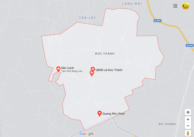 Hình ảnh vị trí địa lý tại Đức thành, Yên thành, Nghệ an