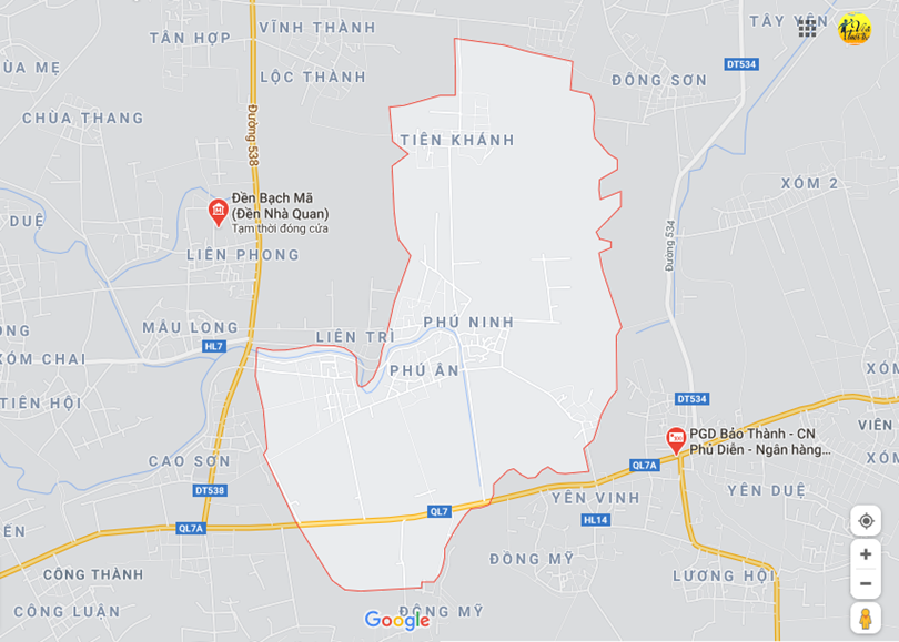 Hình ảnh vị trí địa lý tại Khánh thành, Yên thành, Nghệ an