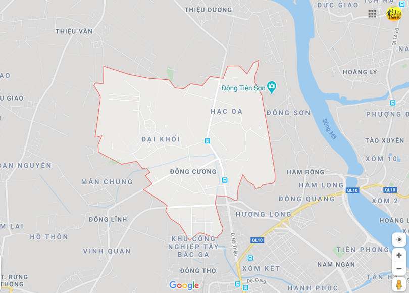 Hình ảnh vị trí địa lý tại Đông cương, thành phố Thanh hóa, Thanh hóa