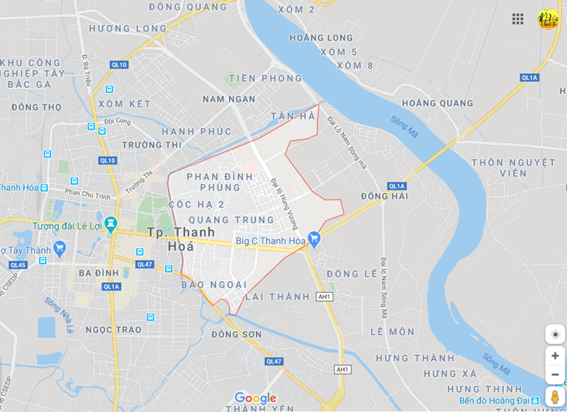 Hình ảnh vị trí địa lý tại Đông hương, thành phố Thanh hóa, Thanh hóa