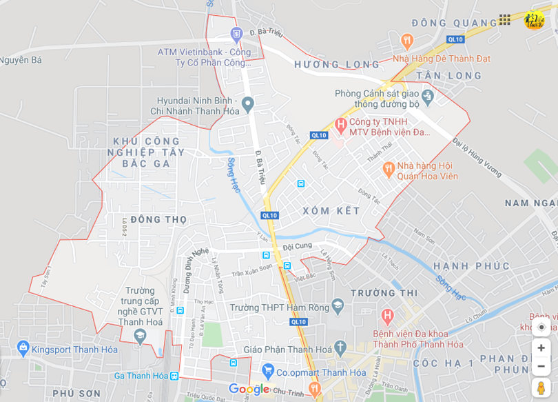 Hình ảnh vị trí địa lý tại Đông thọ, thành phố Thanh hóa, Thanh hóa