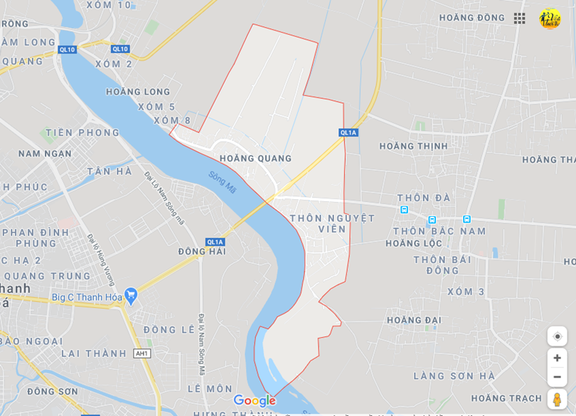 Hình ảnh vị trí địa lý tại Hoằng quang, thành phố Thanh hóa, Thanh hóa