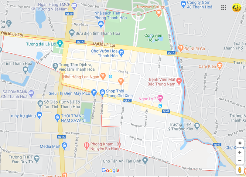 Hình ảnh vị trí địa lý tại Lam sơn, thành phố Thanh hóa, Thanh hóa