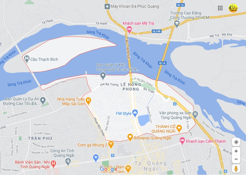 Hình ảnh vị trí địa lý tại Lê hồng phong, thành phố Quảng ngãi, tỉnh Quảng ngãi