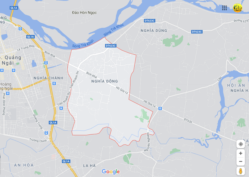 Hình ảnh vị trí địa lý tại Nghĩa dõng thành phố Quảng ngãi, tỉnh Quảng ngãi
