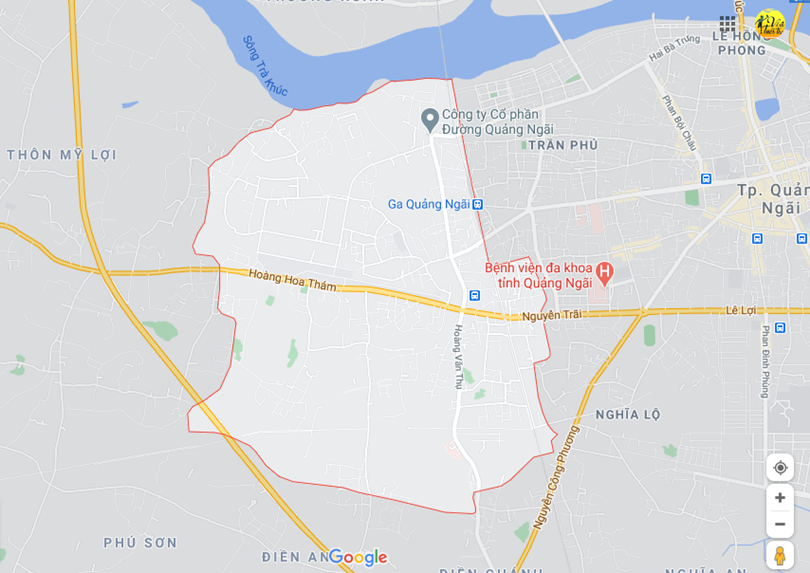 Hình ảnh vị trí địa lý tại Quảng phú, thành phố Quảng ngãi, tỉnh Quảng ngãi