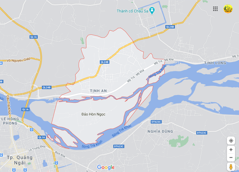 Hình ảnh vị trí địa lý tại Tịnh an, thành phố Quảng ngãi, tỉnh Quảng ngãi