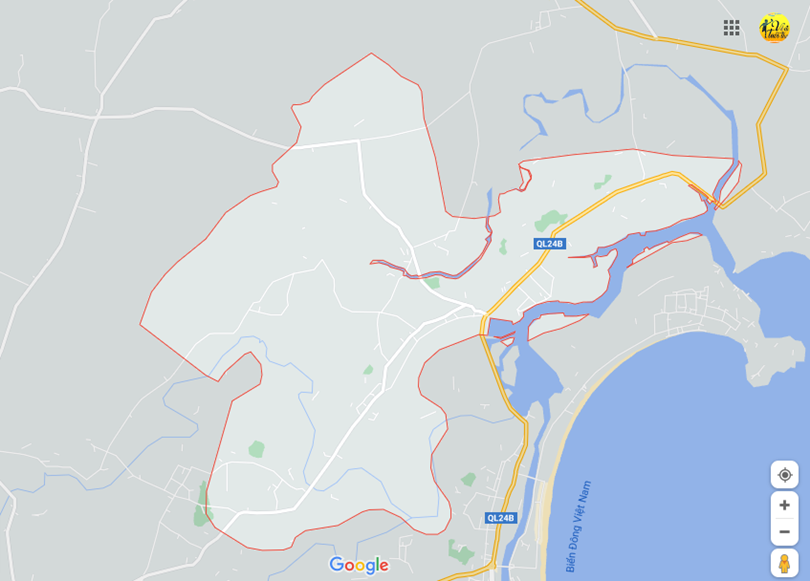 Hình ảnh vị trí địa lý tại Tịnh hòa, thành phố Quảng ngãi, tỉnh Quảng ngãi