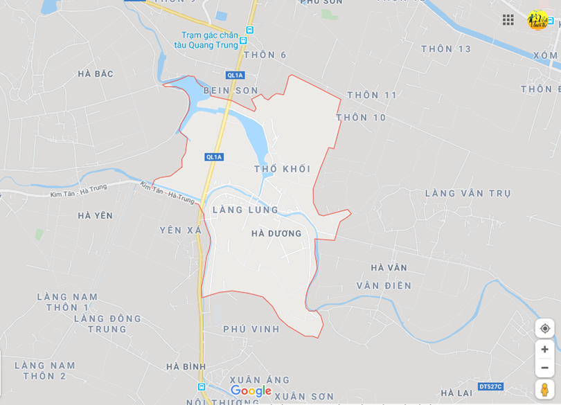 Hình ảnh vị trí địa lý tại Hà dương, Hà trung, Thanh hóa