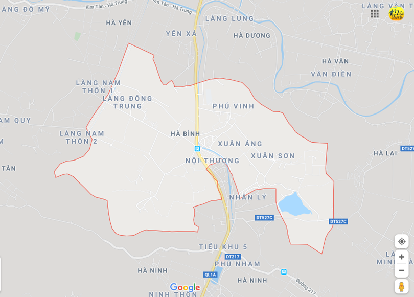 Hình ảnh vị trí địa lý tại Hà bình, Hà trung, Thanh hóa