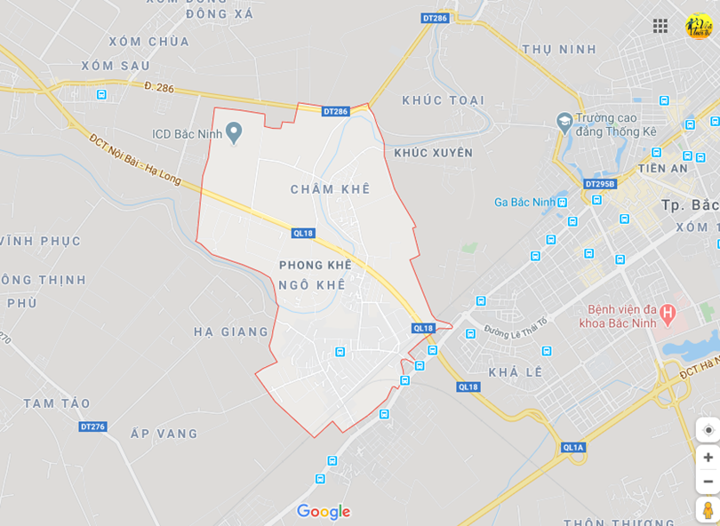 Hình ảnh vị trí địa lý tại Phong khê, Thành phố Bắc ninh
