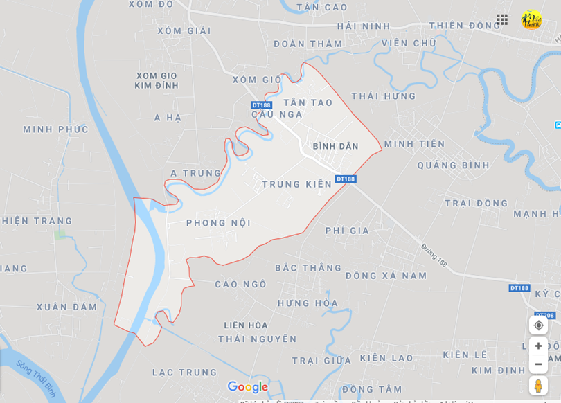Hình ảnh vị trí địa lý tại Bình dân, Kim thành, Hải dương