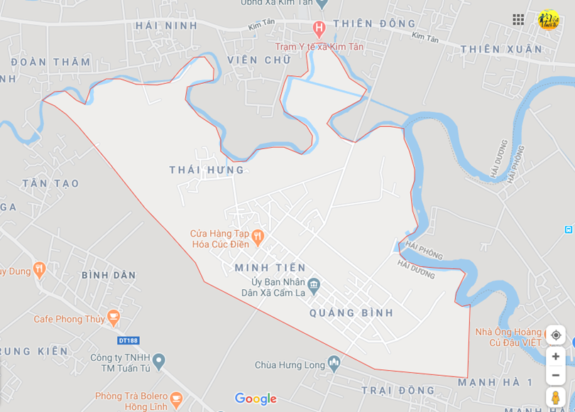 Hình ảnh vị trí địa lý tại Cẩm la, Kim thành, Hải dương