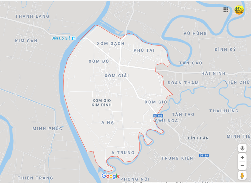 Hình ảnh vị trí địa lý tại Kim đỉnh, Kim thành, Hải dương