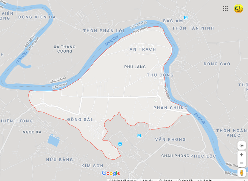 Hình ảnh vị trí địa lý tại Phù lãng, Quế võ, Bắc ninh
