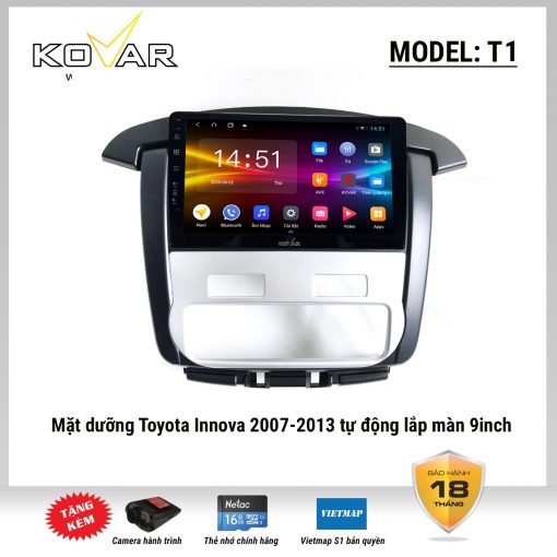 Màn hình DVD Android KOVAR T1 – Toyota Innova 2007-2013 tự động